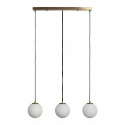 Sklep Kaja Liniowa lampa z białymi kloszami nad stół ABR-LWPP-3XE27 DANTE | Kaja Best Sale