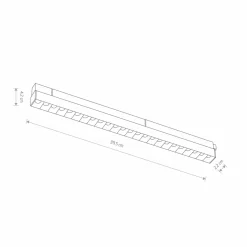 Sklep Kaja Liniowy spot do szyny magnetycznej 1F 10643 LVM FOCUS LED | Kaja* Szynoprzewody Podtynkowe|Szynoprzewody Natynkowe