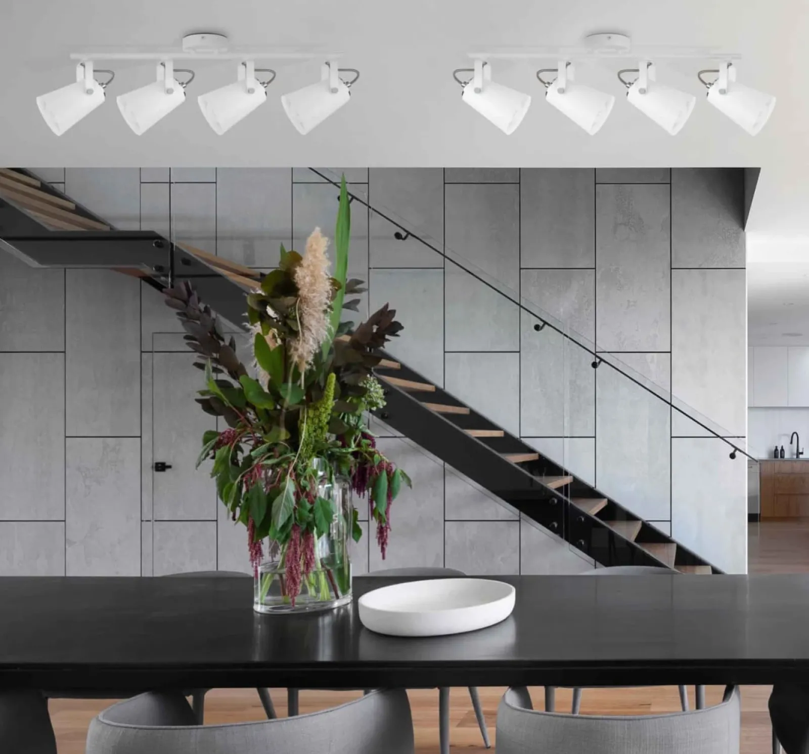 Sklep Kaja Listwa sufitowa z ruchomymi reflektorami K-8121 NESTA | Kaja* Reflektory Sufitowe Podłużne - Na Listwie