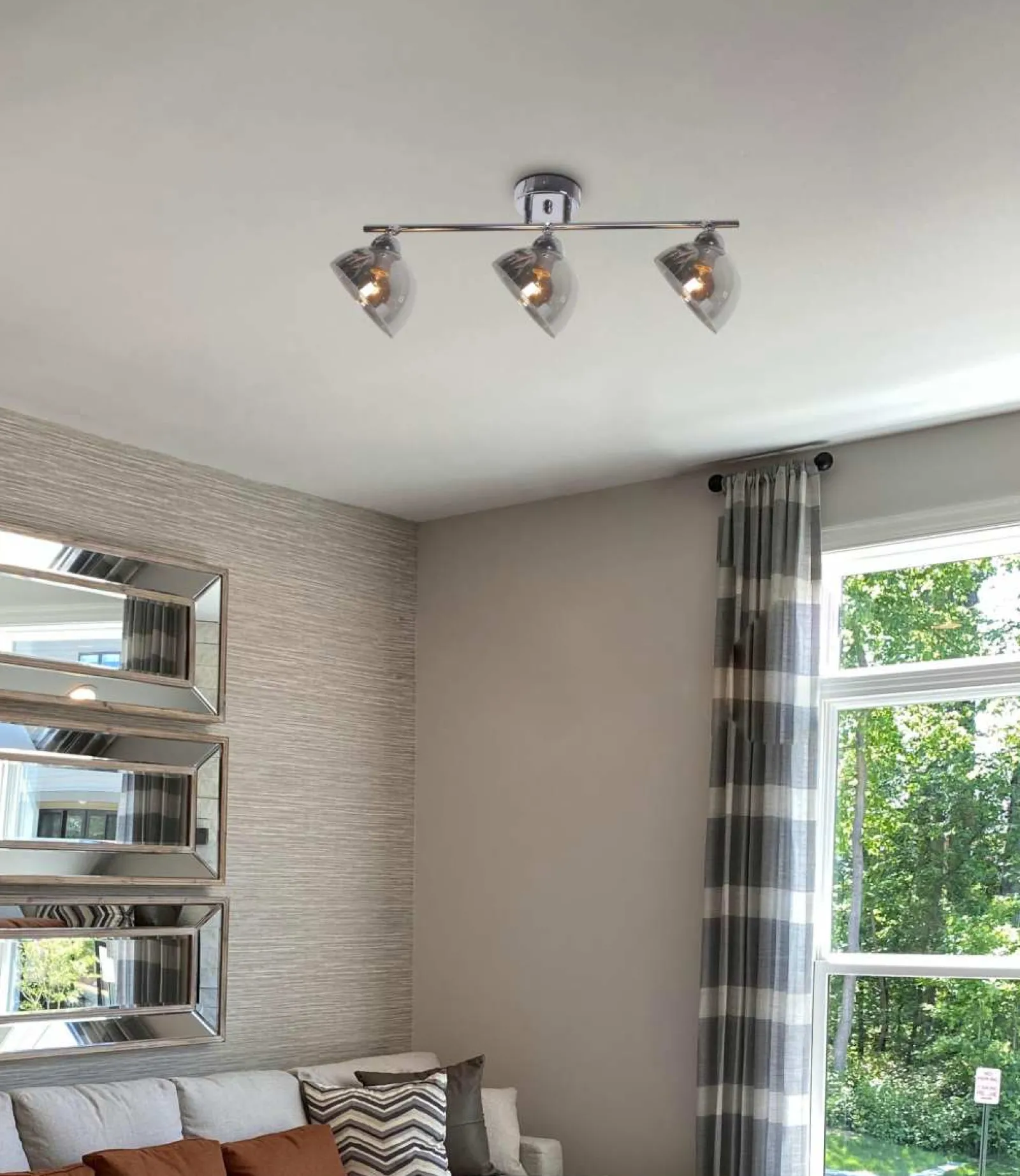 Sklep Kaja Listwa z dymionymi kloszami K-JSL-1306/3W HORNET | Kaja Oświetlenie* Reflektory Sufitowe Podłużne - Na Listwie