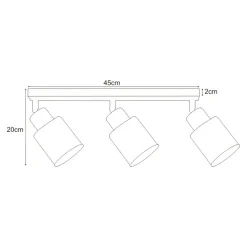 Sklep Kaja Listwa z reflektorami, do sypialni K-4562 TROY BLACK | Kaja czarny Flash Sale