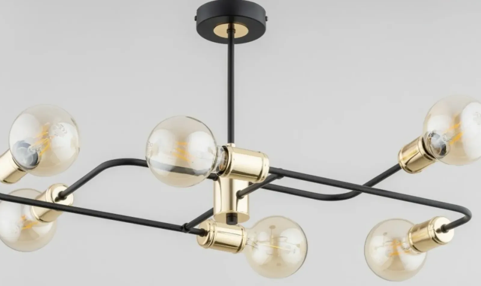Sklep Kaja Loftowa, czarno-złota lampa sufitowa AL 63024 | Kaja Shop