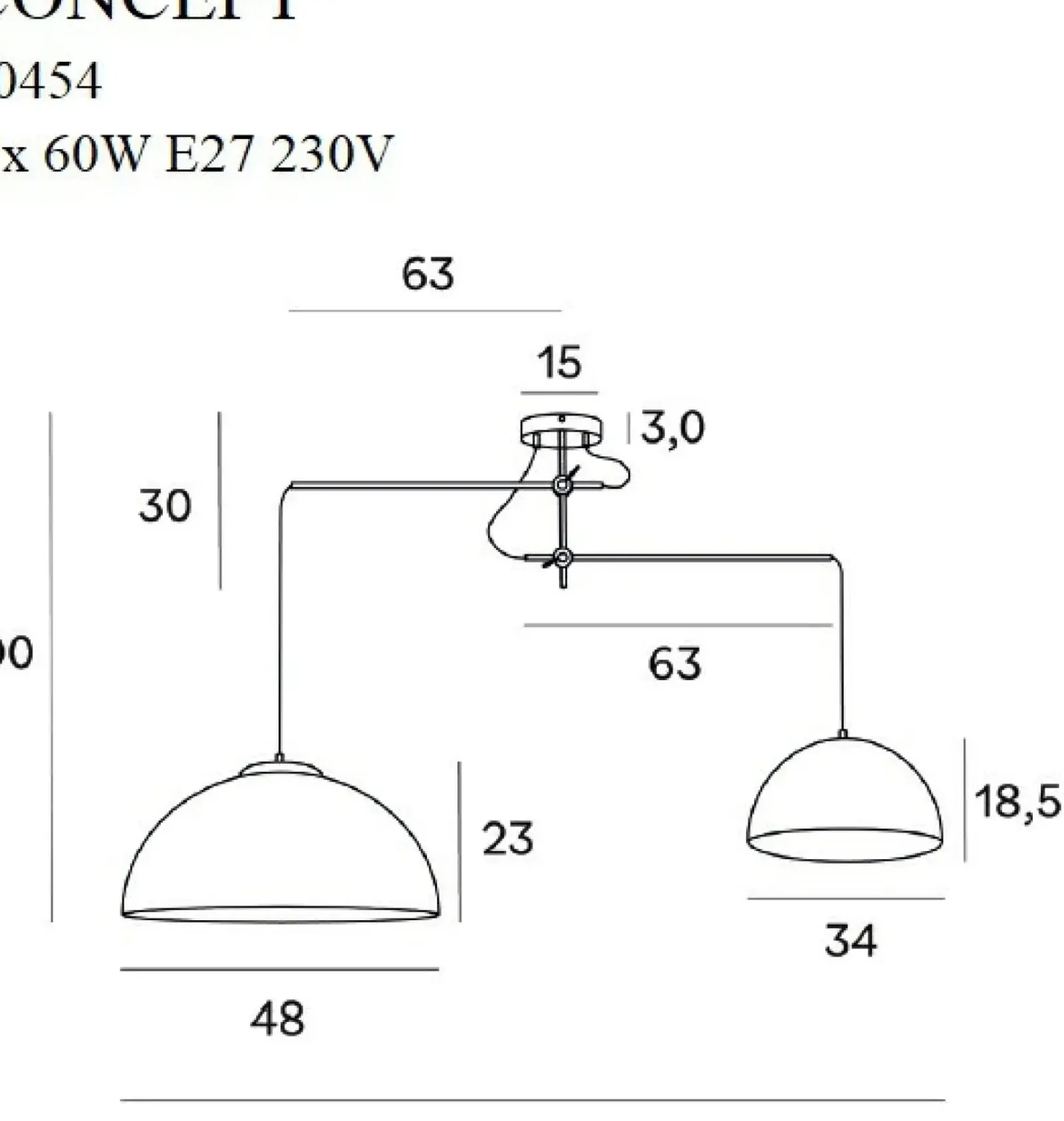 Sklep Kaja Loftowa, druciana lampa sufitowa MX P0454 CONCEPT | Kaja Oświetlenie Flash Sale
