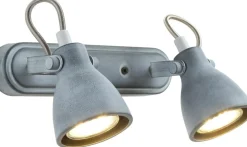 Sklep Kaja Loftowa lampa ścienna z dwoma reflektorami 92-64400 ASH | Kaja* Kinkiety Tradycyjne
