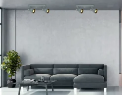 Sklep Kaja Loftowa lampa ścienna z dwoma reflektorami 92-64400 ASH | Kaja* Kinkiety Tradycyjne