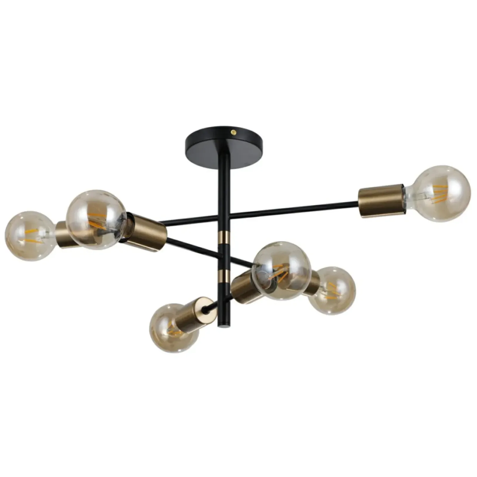 Sklep Kaja Loftowa lampa do surowego wnętrza PND-4025-6-BL-HBR z serii PIANSI Hot