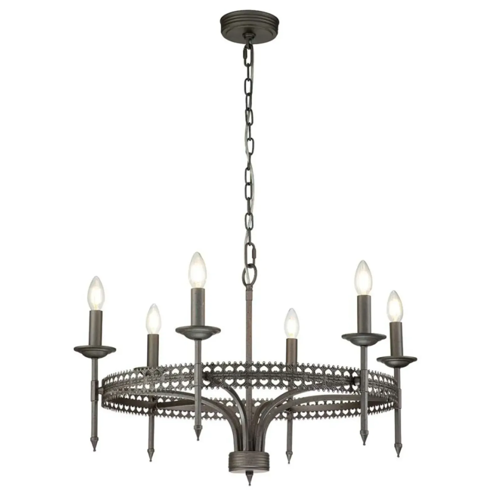 Sklep Kaja Loftowa lampa wisząca na 6 żarówek CROWN6 z serii CROWN* Randole Tradycyjne