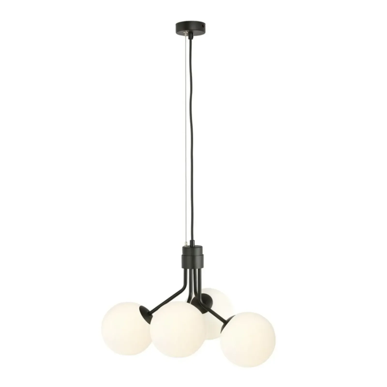 Sklep Kaja Loftowa lampa wisząca z białymi kloszami 1138/4 NOVA | Kaja New
