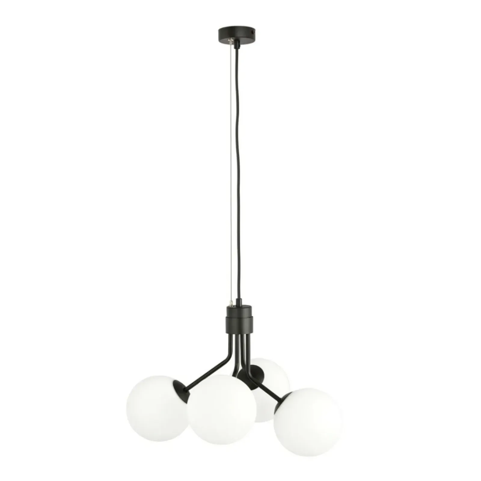 Sklep Kaja Loftowa lampa wisząca z białymi kloszami 1138/4 NOVA | Kaja New