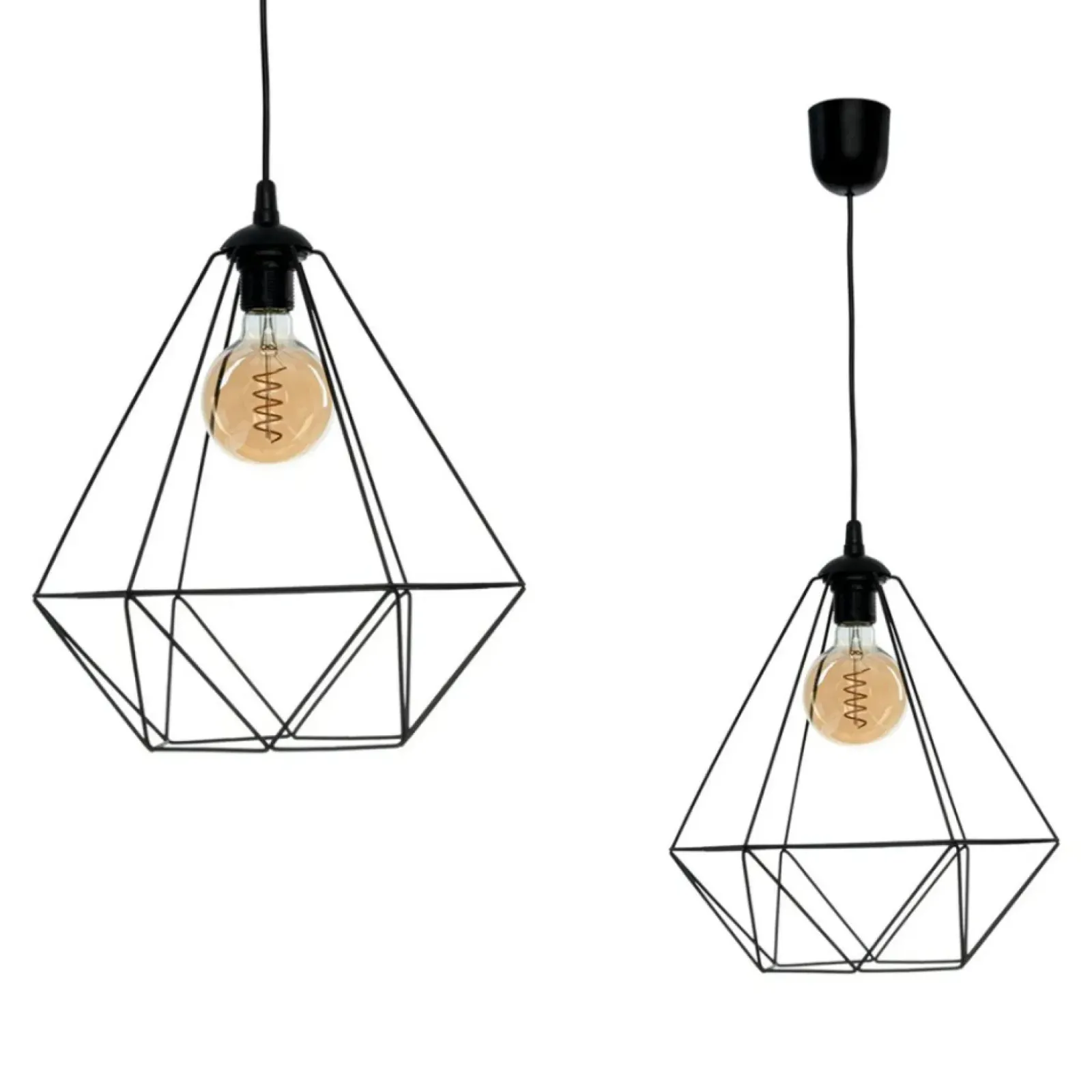 Sklep Kaja Loftowa lampa wisząca z drucianym kloszem MLP7214 BASKET | Kaja Best