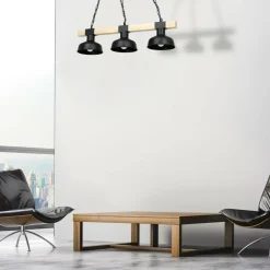 Sklep Kaja Loftowa lampa wisząca z drewnem stabilizującym MLP7457 z serii FARO | Kaja Oświe Cheap