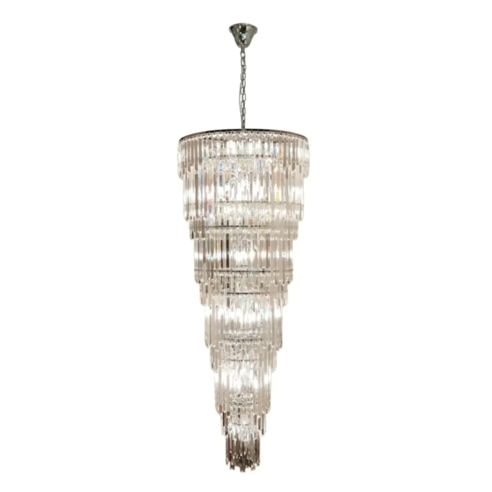 Sklep Kaja Luksusowa, duża lampa wisząca glamour ZM 19002/40-CHR LUXE | Kaja Best