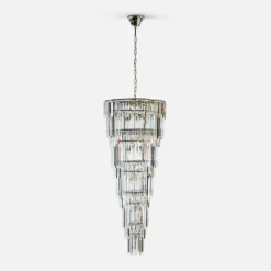 Sklep Kaja Luksusowa, duża lampa wisząca glamour ZM 19002/40-CHR LUXE | Kaja Best