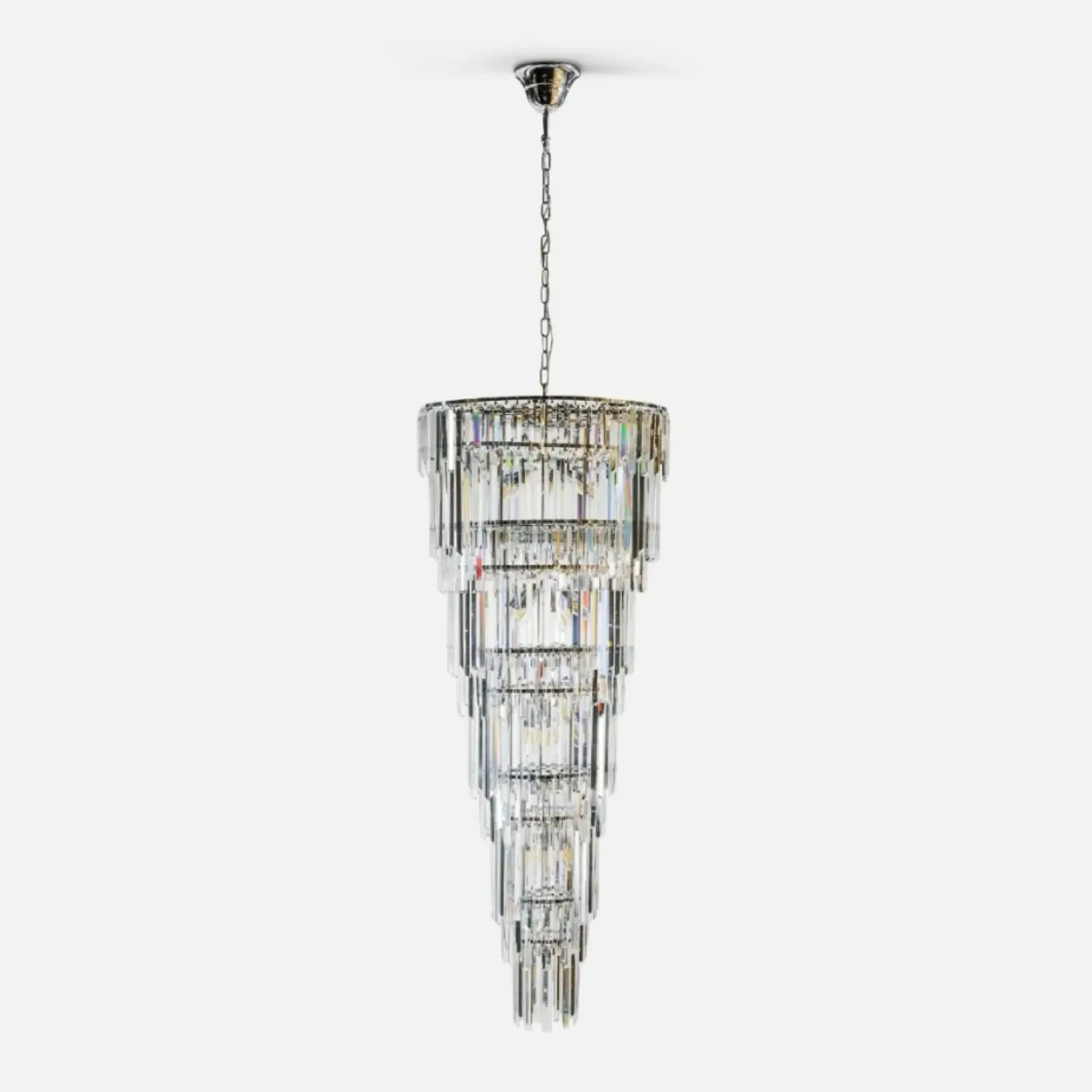 Sklep Kaja Luksusowa, duża lampa wisząca glamour ZM 19002/40-CHR LUXE | Kaja Best