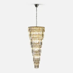 Sklep Kaja Luksusowa, duża lampa wisząca glamour ZM 19002/40-CHR LUXE | Kaja Best