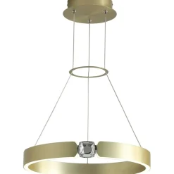 Sklep Kaja Luksusowa, ledowa lampa wisząca, okrąg ML6186 z serii SIRIUS | Kaja Oświet złoty Best Sale