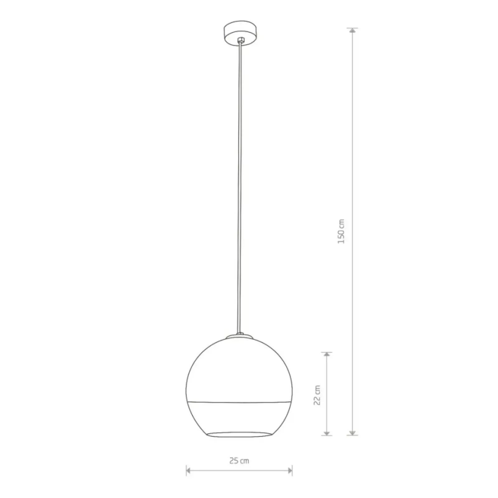 Sklep Kaja Lustrzana lampa wisząca, o średnicy 25 cm 7606 | Kaja Oświetlenie chrom Shop