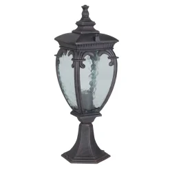 Sklep Kaja Mała, brązowa lampa ogrodowa stojąca, lampion O414FL-01BZ serii FLEUR* Lampy Ogrodowe Stojące