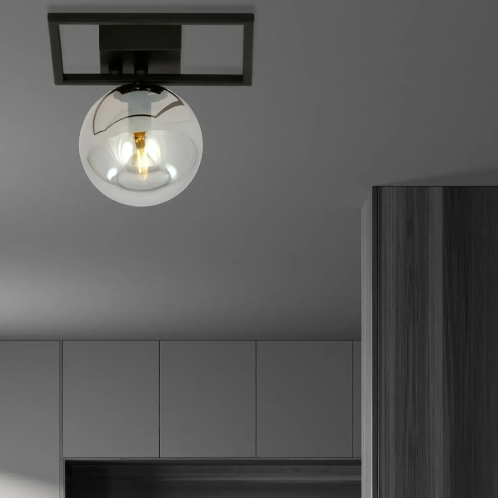 Sklep Kaja Mała, geometryczna lampa sufitowa z kloszem 1131/1E IMAGO | Kaja Flash Sale
