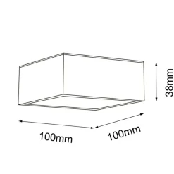 Sklep Kaja Mała lampa natynkowa LED IP44 4000K ANT 8578 z serii TOTTO* Lampy Led|Lampy Do Łazienki