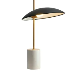 Sklep Kaja Marmurowa lampka stołowa do salonu TB-203342-1-BL VILAI | Kaja* Nowoczesne Lampki Stołowe|Lampy Led