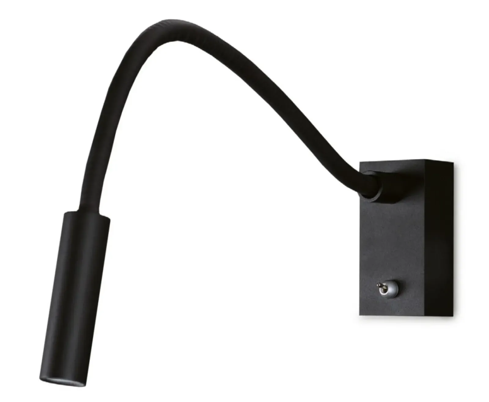 Sklep Kaja Mały, czarny, elastyczny kinkiet do sypialni MX W0046 RIDER | Kaja* Lampy Led