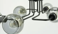Sklep Kaja Metalowa lampa sufitowa z otwartymi kloszami 3040/6 BLTANGO | Kaja* Plafony Nowoczesne