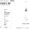 Sklep Kaja Metalowa lampa wisząca, kropla na zwisie 2272542 ERIKA | Kaja Store