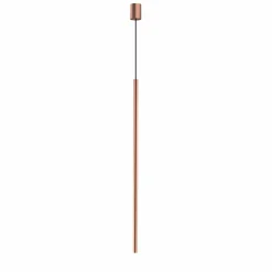 Sklep Kaja Miedziana, punktowa lampa wisząca do kuchni 100cm 10445 LASER | Kaja satynowamiedź Outlet