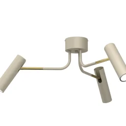 Sklep Kaja Minimalistyczna, beżowo-złota lampa ze spotami LX 279 AXION | Kaja Shop