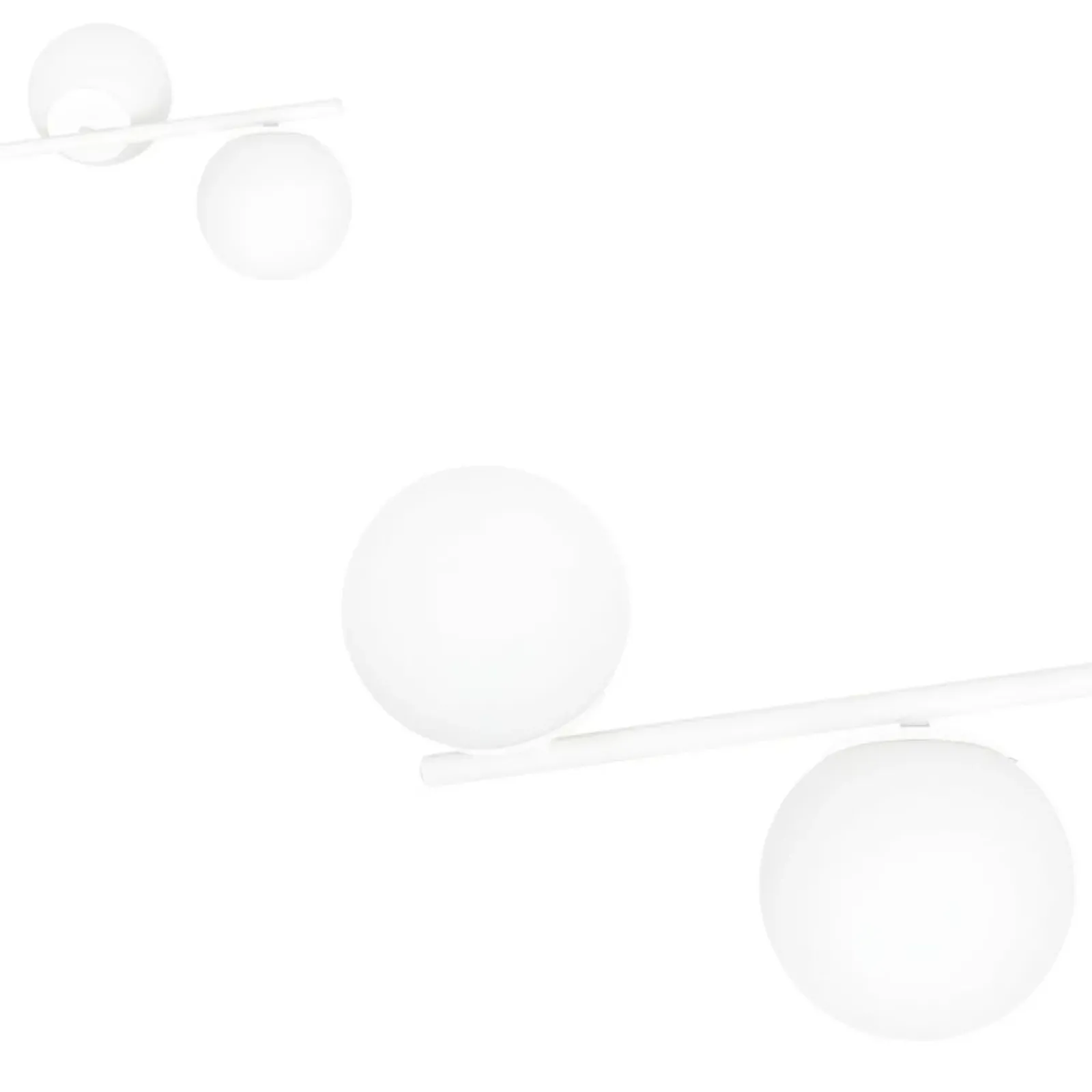 Sklep Kaja Minimalistyczna, biała lampa sufitowa do sypialni 1021/4 BIOR | Kaja biały Store