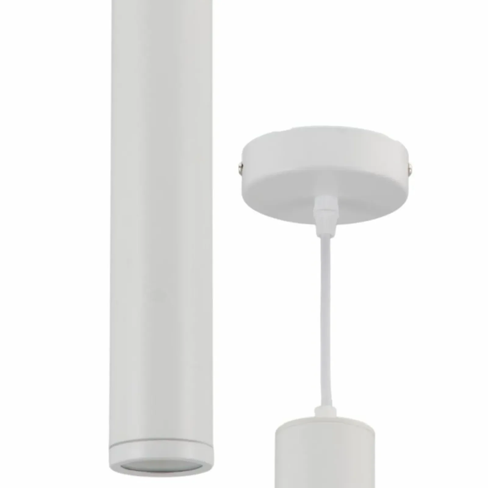 Sklep Kaja Minimalistyczna, biała lampa wisząca tuba ML8869 PORTER | Kaja Best