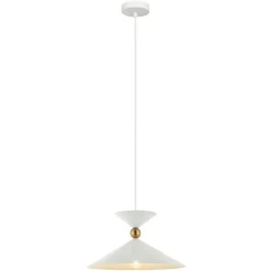 Sklep Kaja Minimalistyczna, biała lampa wisząca PND-84432-1-WH z serii QUELTO Hot