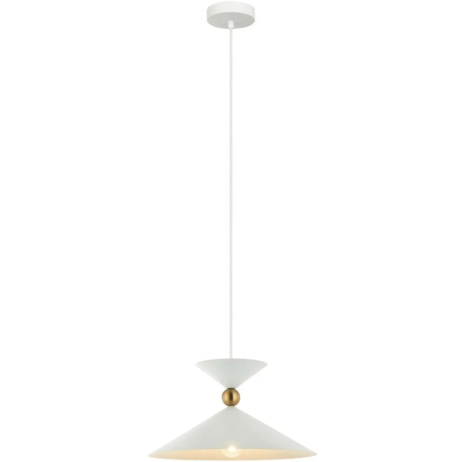 Sklep Kaja Minimalistyczna, biała lampa wisząca PND-84432-1-WH z serii QUELTO Hot