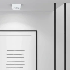 Sklep Kaja Minimalistyczna, biała oprawa podtynkowa ML0039 z serii NUSA SQUARE | Kaja Oświe* Lampy Led|Oprawy Podtynkowe