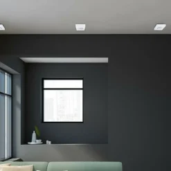 Sklep Kaja Minimalistyczna, biała oprawa podtynkowa ML0039 z serii NUSA SQUARE | Kaja Oświe* Lampy Led|Oprawy Podtynkowe