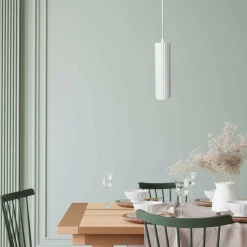 Sklep Kaja Minimalistyczna, biała tuba wisząca LP-787/1P WH z serii TOKIO | Kaja Clearance