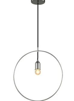 Sklep Kaja Minimalistyczna, owana lampa wisząca koło AZ2112 KRUG | Kaja chrom Fashion