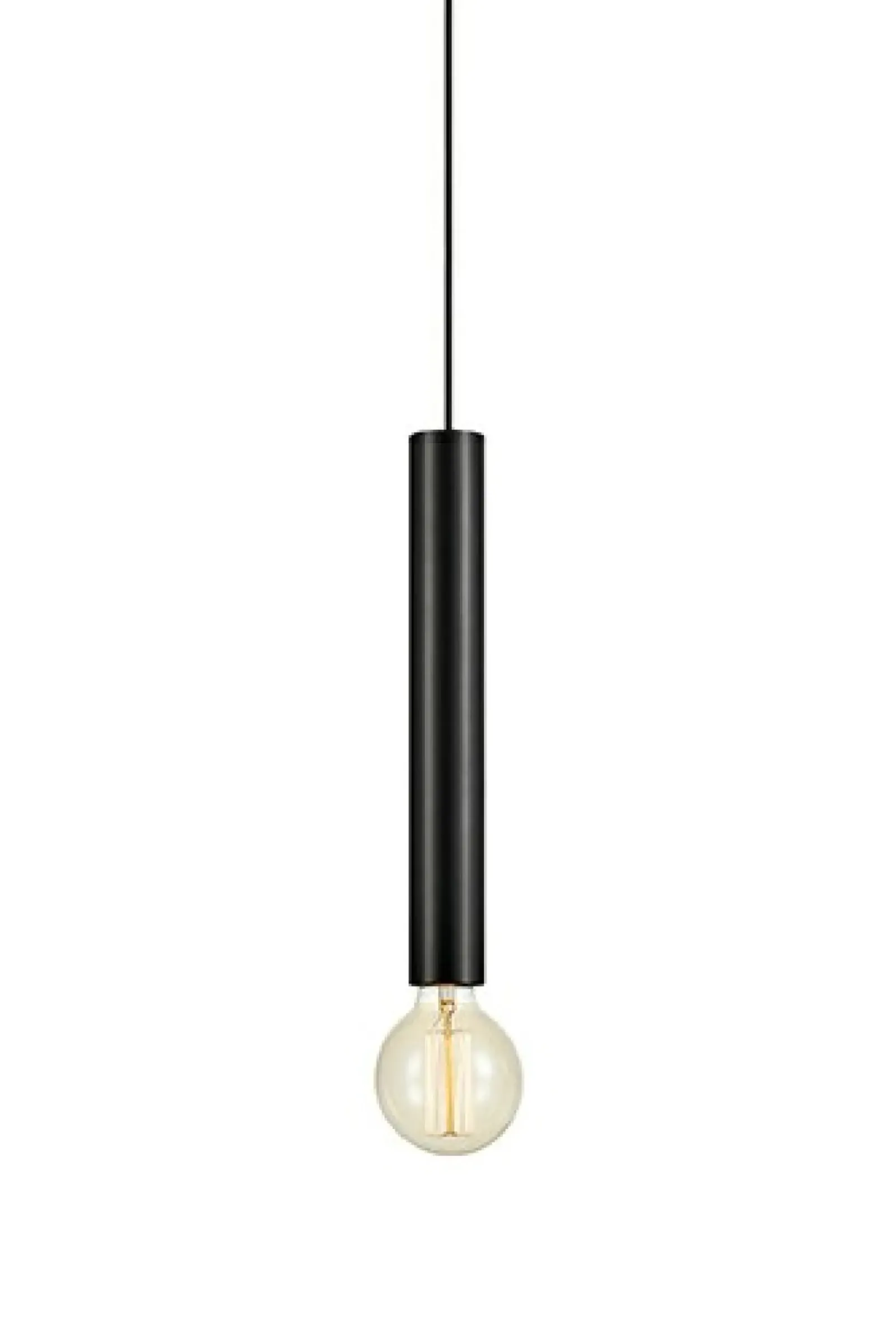 Sklep Kaja Minimalistyczna czarna lampa wisząca 108260 | Kaja Oświetlenie Sale