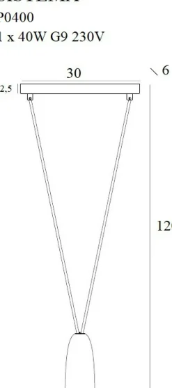 Sklep Kaja Minimalistyczna, czarna lampa wisząca MX P0400 SISTEMA | Kaja Discount