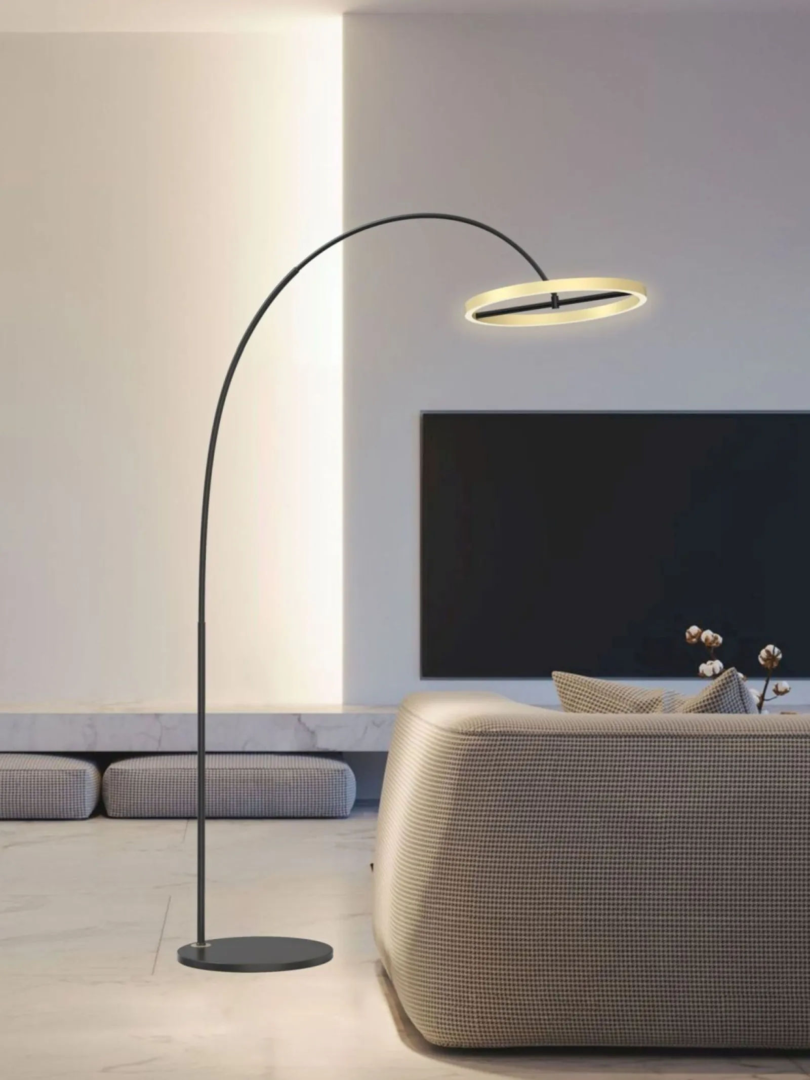 Sklep Kaja Minimalistyczna, duża lampa stojąca LED WF 3016-104L BREST | Kaja* Lampy Led