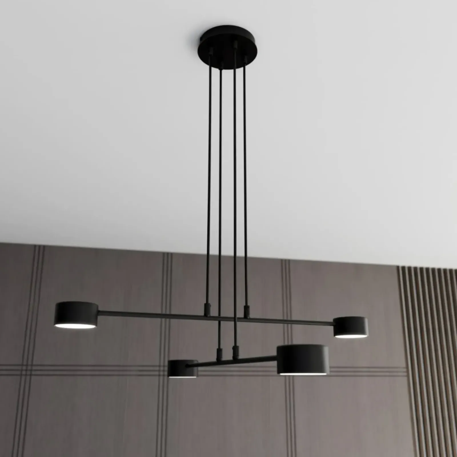 Sklep Kaja Minimalistyczna, industrialna lampa wisząca 1339/4 MODUS | Kaja czarny Clearance