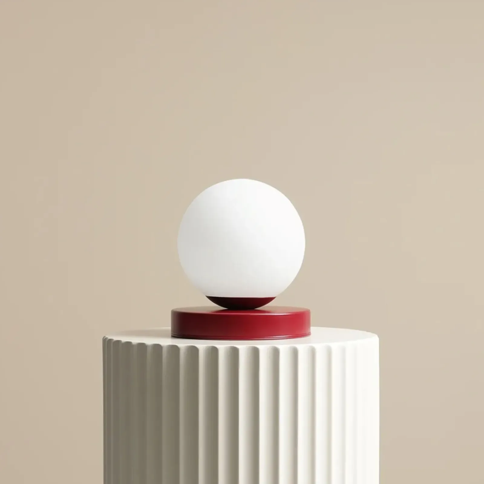 Sklep Kaja Minimalistyczna, kulista lampka stołowa 1076B15_S z serii BALL | Kaja* Nowoczesne Lampki Stołowe
