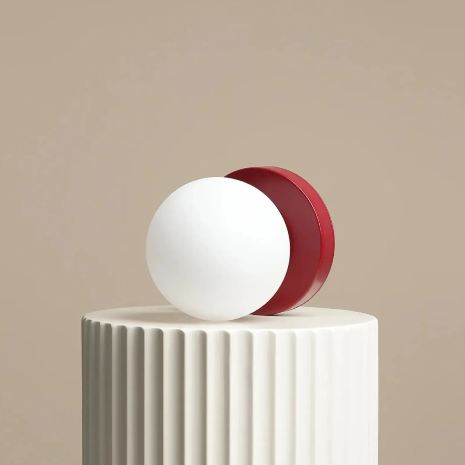 Sklep Kaja Minimalistyczna, kulista lampka stołowa 1076B15_S z serii BALL | Kaja* Nowoczesne Lampki Stołowe
