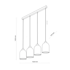 Sklep Kaja Minimalistyczna lamp wisząca nad stół w salonie TK 5628 z serii SATIPO Outlet