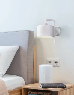 Sklep Kaja Minimalistyczna lampa ścienna K-4334 SIMONE WHITE | Kaja Oświetlenie* Kinkiety Tradycyjne|Kinkiety Z Abażurem