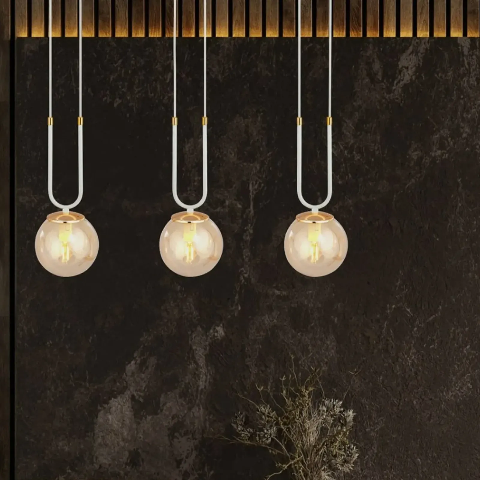 Sklep Kaja Minimalistyczna lampa do oświetlenia stołu 1117/3 GLAM | Kaja Hot