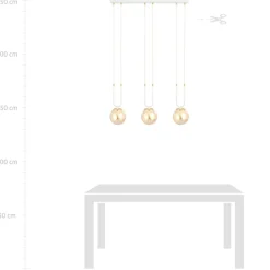 Sklep Kaja Minimalistyczna lampa do oświetlenia stołu 1117/3 GLAM | Kaja Hot
