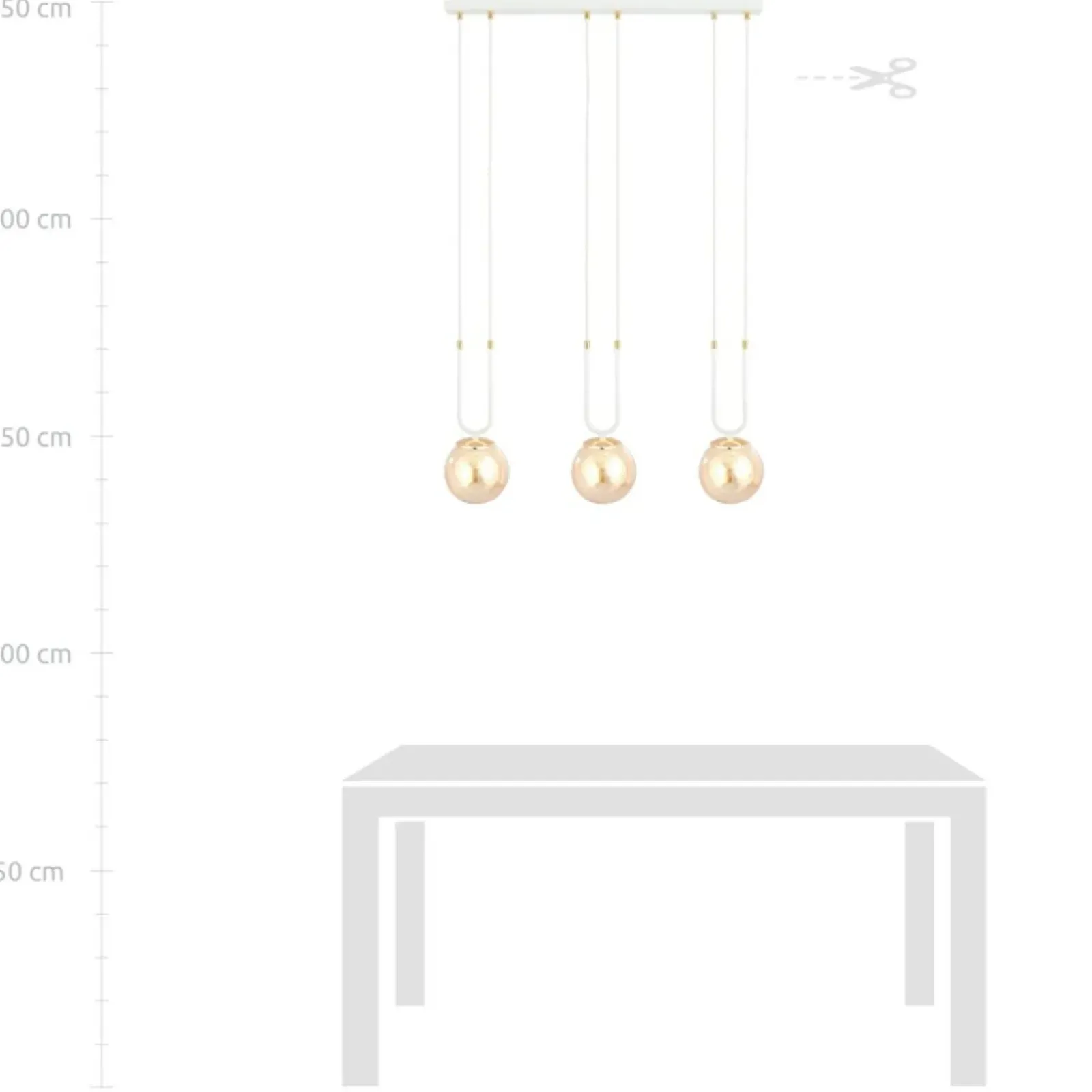 Sklep Kaja Minimalistyczna lampa do oświetlenia stołu 1117/3 GLAM | Kaja Hot