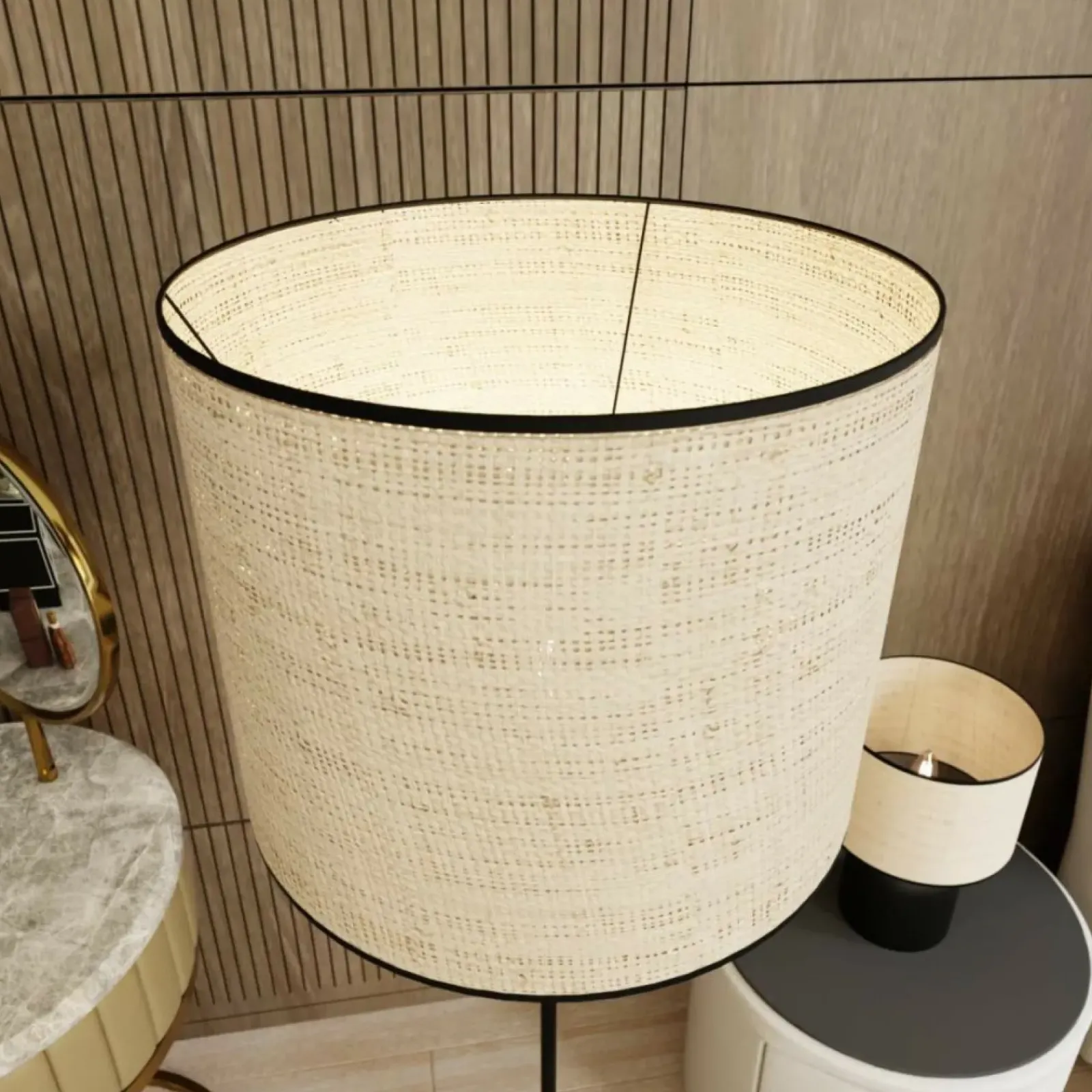 Sklep Kaja Minimalistyczna lampa podłogowa do salonu 1324/LP1 ASPEN | Kaja* Lampy Podłogowe Z Abażurem|Tradycyjne Lampy Podłogowe